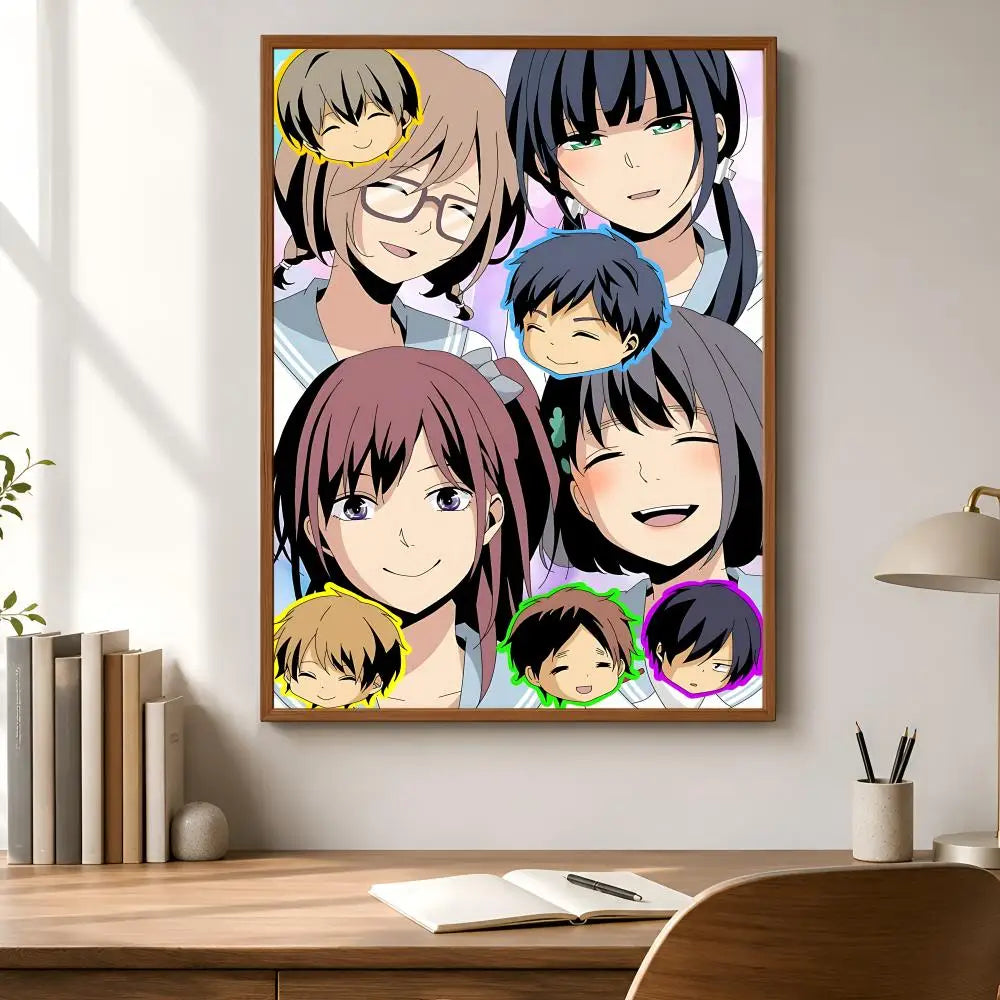 ReLIFE Anime Waterproof PVC Peel-and-Stick Wall Poster Anime Wall Poster Axl