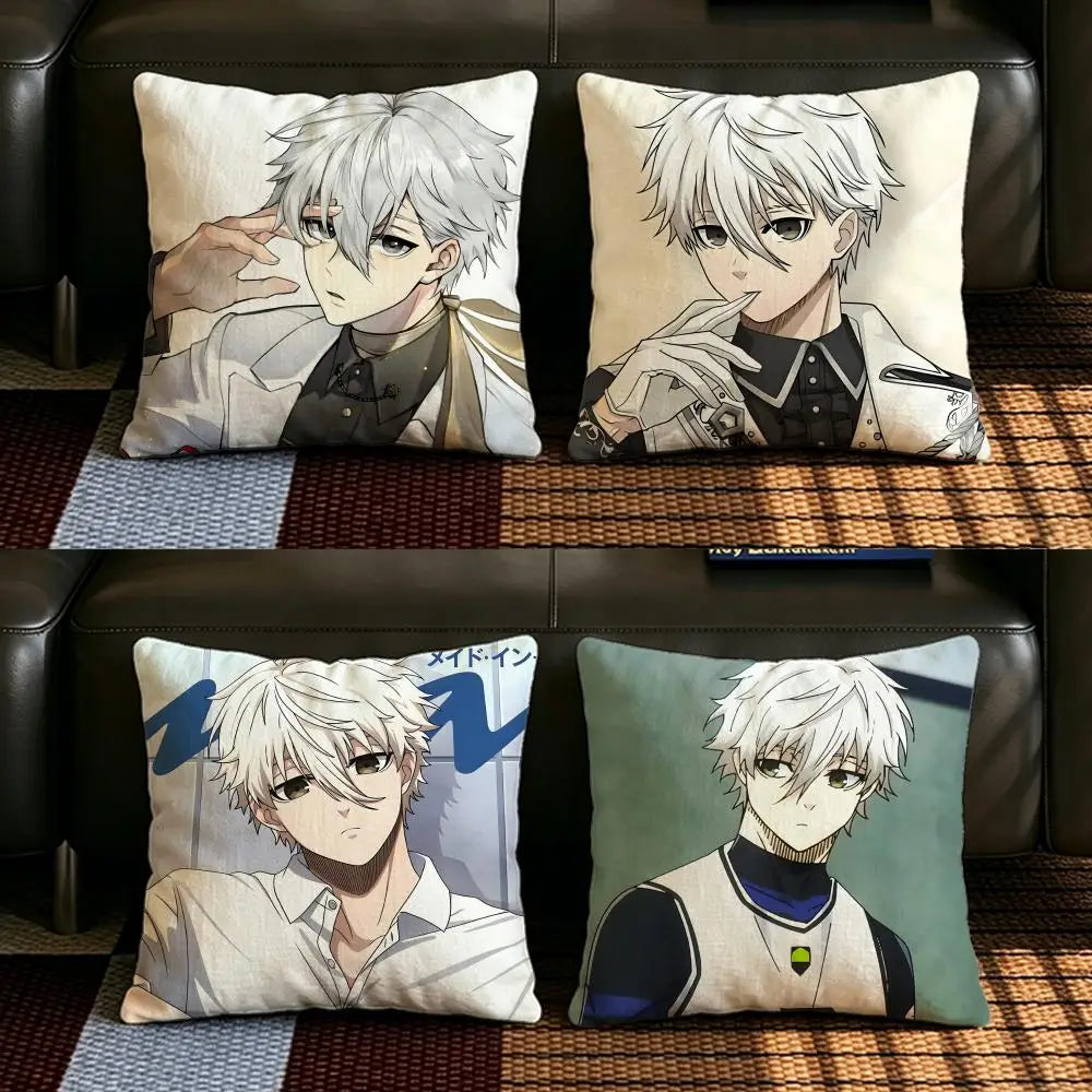 Anime Seishiro Nagi Linen Cushion Cover | Sofa & Bedroom Decor Anime Cushion Cover Axl