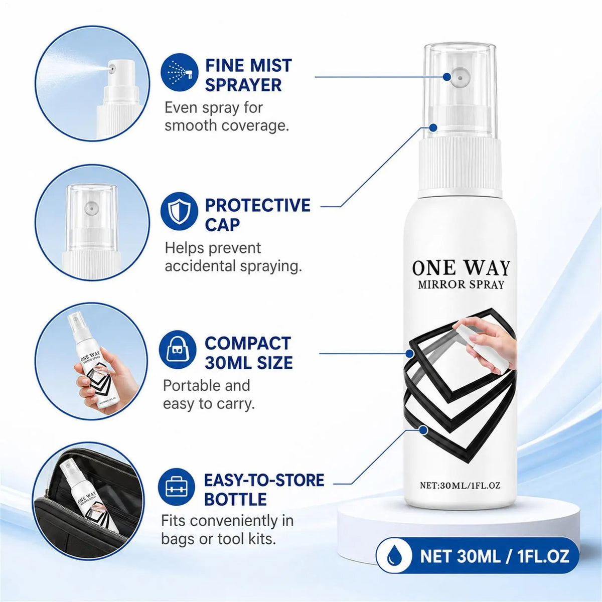 30ml Reflective Window Spray | Privacy Tint Glass Coating Window Glass Coating Axl