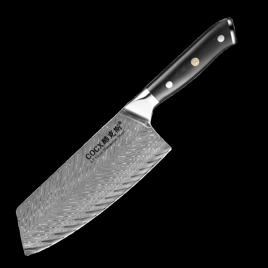 Damascus Steel Chef Knife – Japanese Style Meat Cleaver Damascus Chef Knife Axl kitchen knife