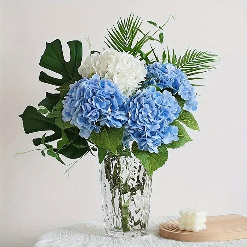 3D Real Touch Artificial Hydrangea Branch – Home & Wedding Decor Artificial Flower Branch Axl