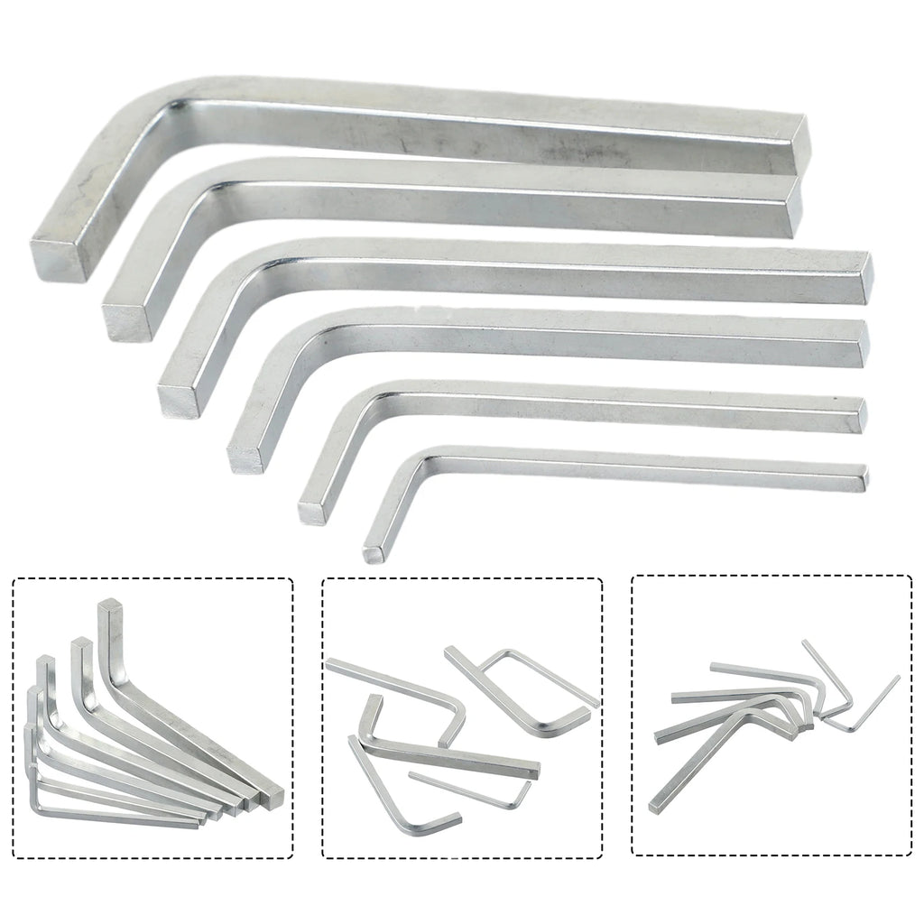 6-Piece L-Shape Square Head Wrench Set 3–8mm | Chrome Vanadium Square Head Wrench Set Axl