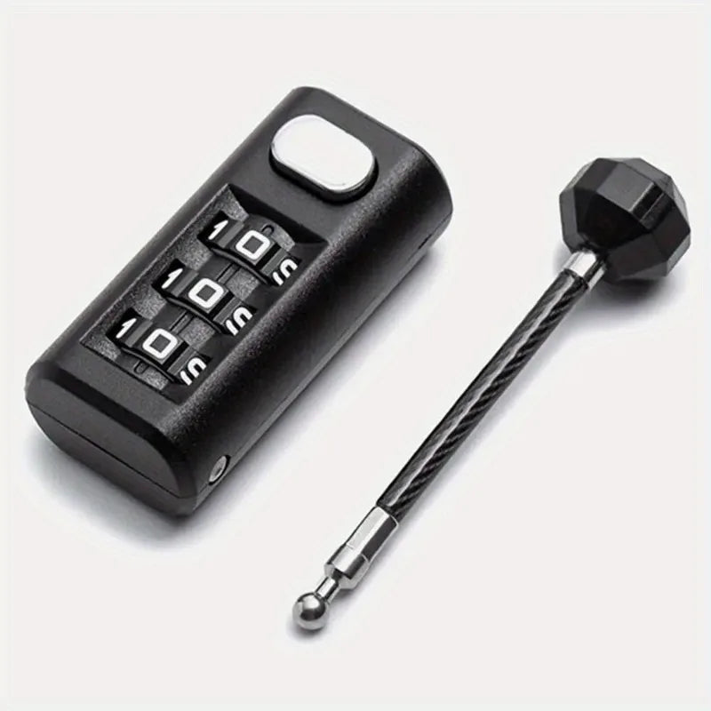 Mini 3-Digit Resettable Combination Padlock – Luggage & Backpack Combination Padlock Axl