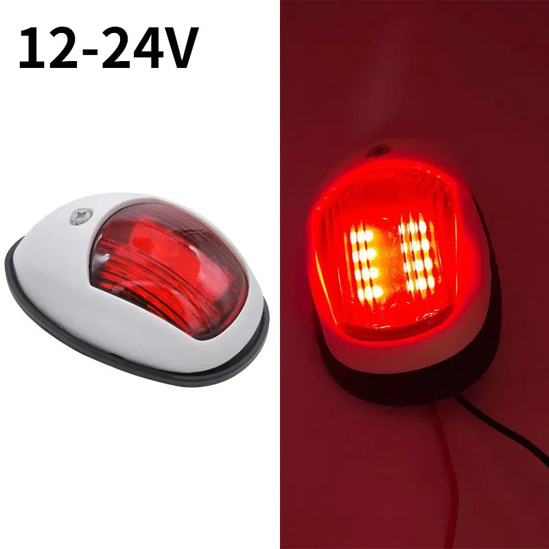SU304 Marine LED Navigation Light 12V 24V | IP67 Boat Bow Light Marine Navigation Light Axl 12V-24V Red