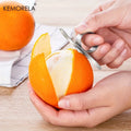 Stainless Steel Orange & Pomegranate Peeler Ring | KEMORELA Fruit Peeler Ring Axl Large