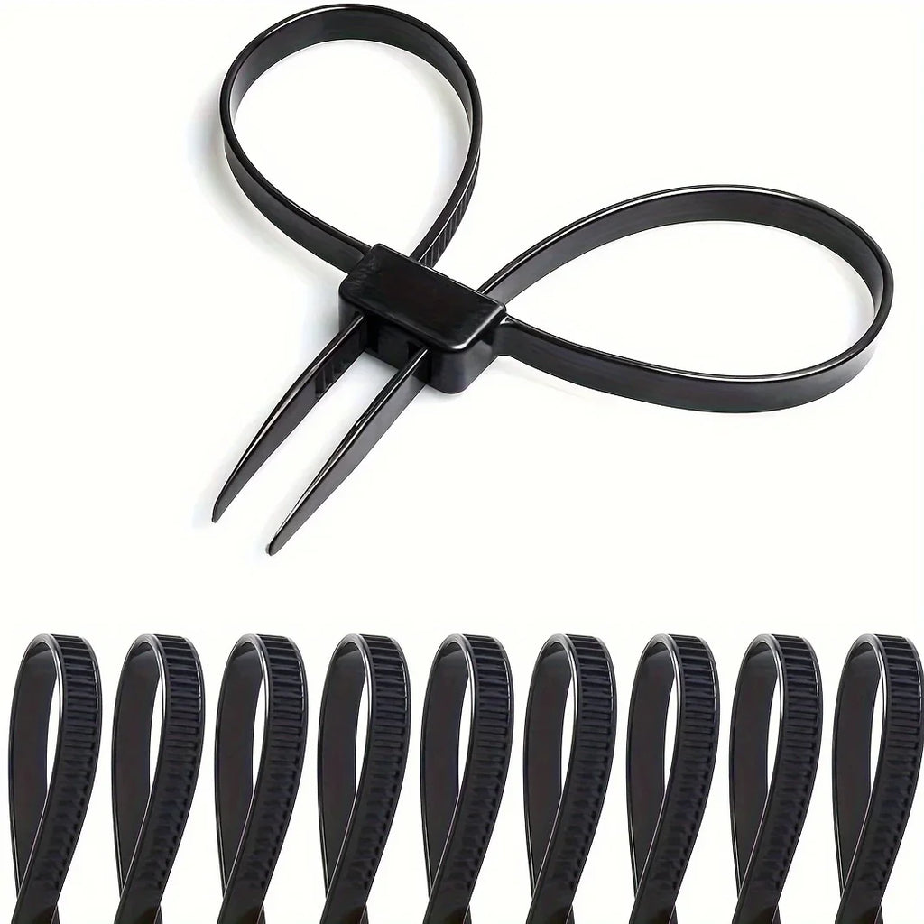 Black Nylon Zip Ties – UV Resistant Anti-Slip Cable Ties Nylon Cable Ties Axl
