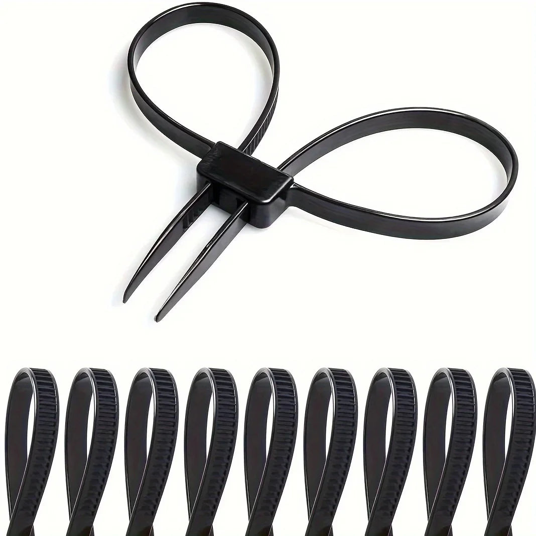 Black Nylon Zip Ties – UV Resistant Anti-Slip Cable Ties Nylon Cable Ties Axl