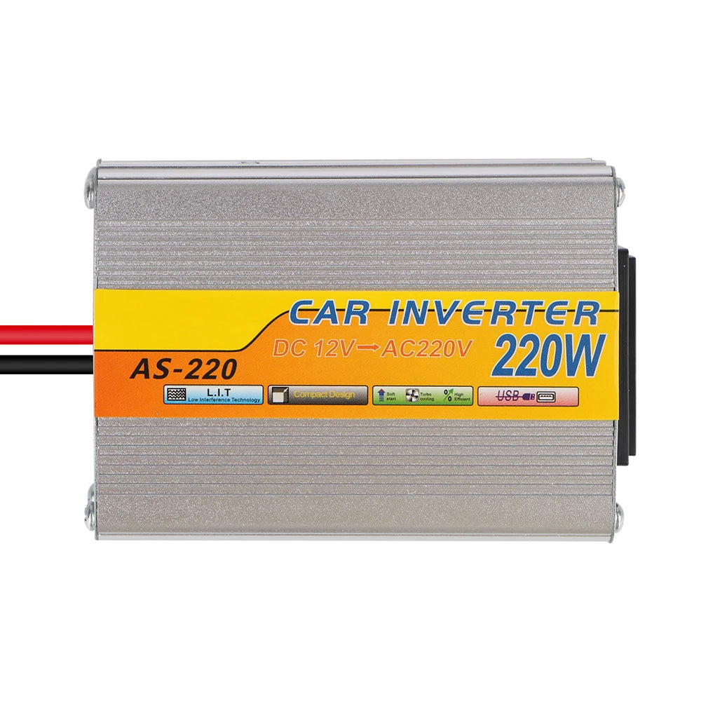 220W Car Power Inverter DC 12V to AC 220V with USB Port Car Power Inverter Axl