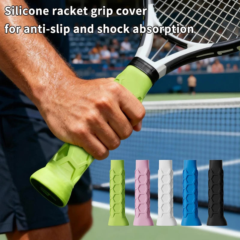 Silicone Racket Grip Sleeve – Anti-Slip & Shock-Absorbing Racket Grip Sleeve Axl