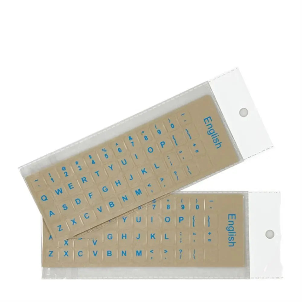 Multilingual Keyboard Stickers – Korean Hebrew Russian Alphabet Keyboard Stickers Axl English blue
