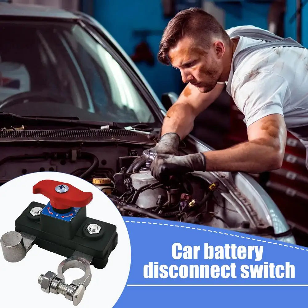 Battery Master Disconnect Switch 12-24V Negative Terminal Cut Off Battery Disconnect Switch Axl