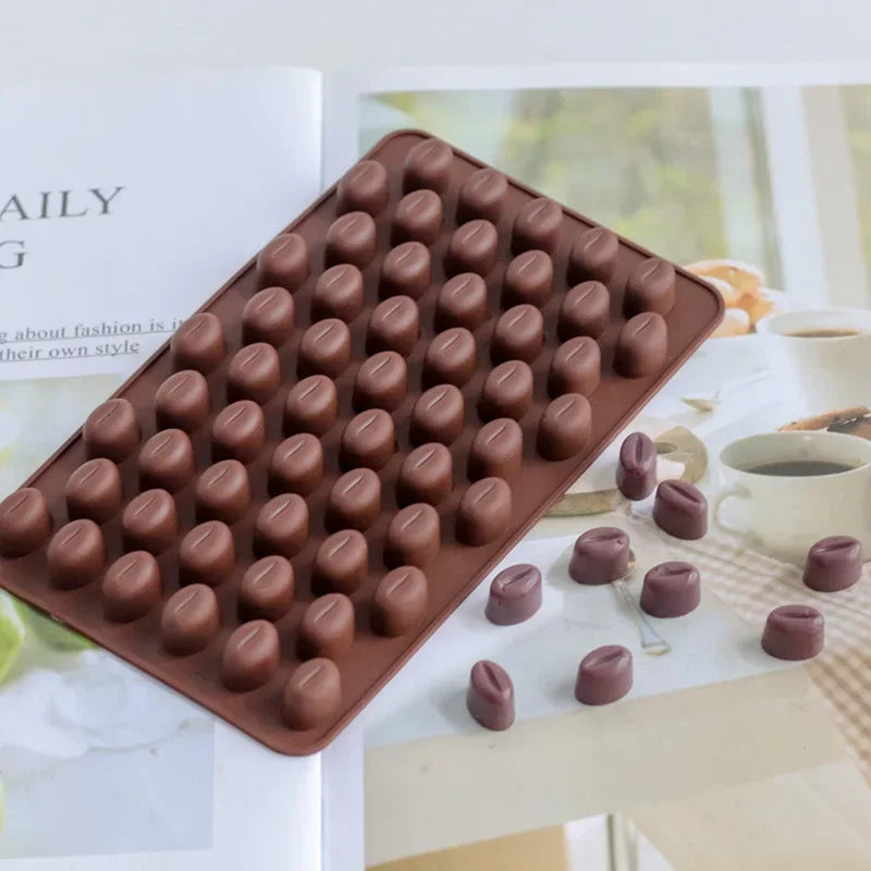 Mini Coffee Bean Silicone Mould – Chocolate, Ice & Baking DIY Silicone Baking Mould Axl