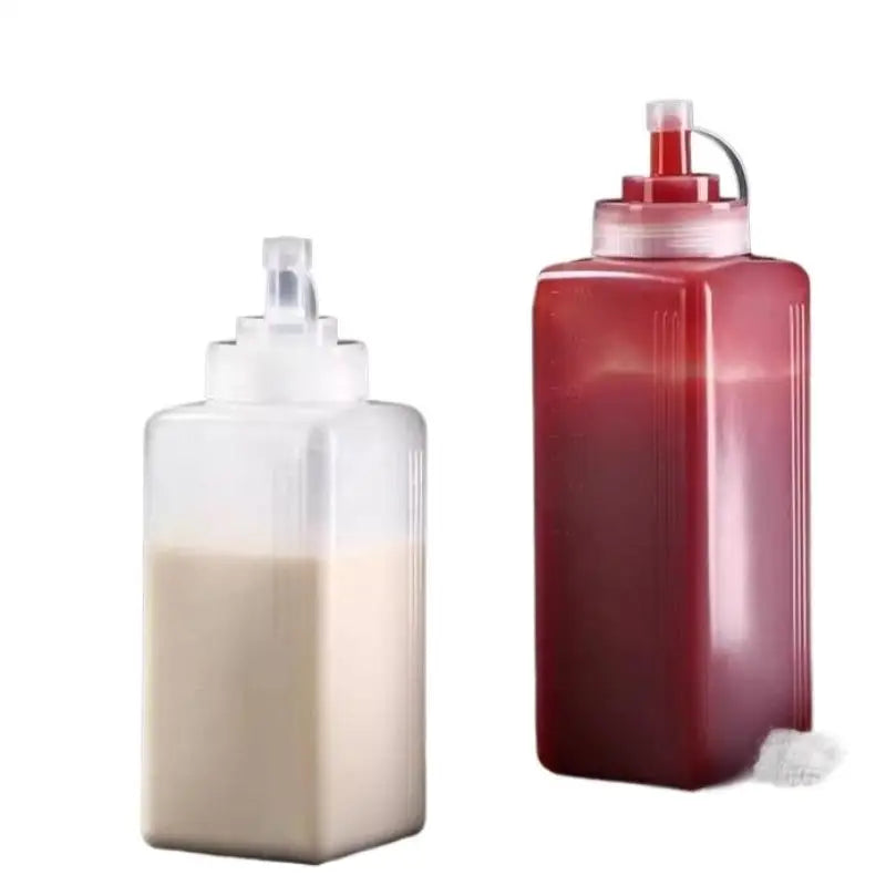 Squeeze Sauce Bottles 600/800/1000ml – Wide Mouth Condiment Dispenser Squeeze Sauce Bottle Axl