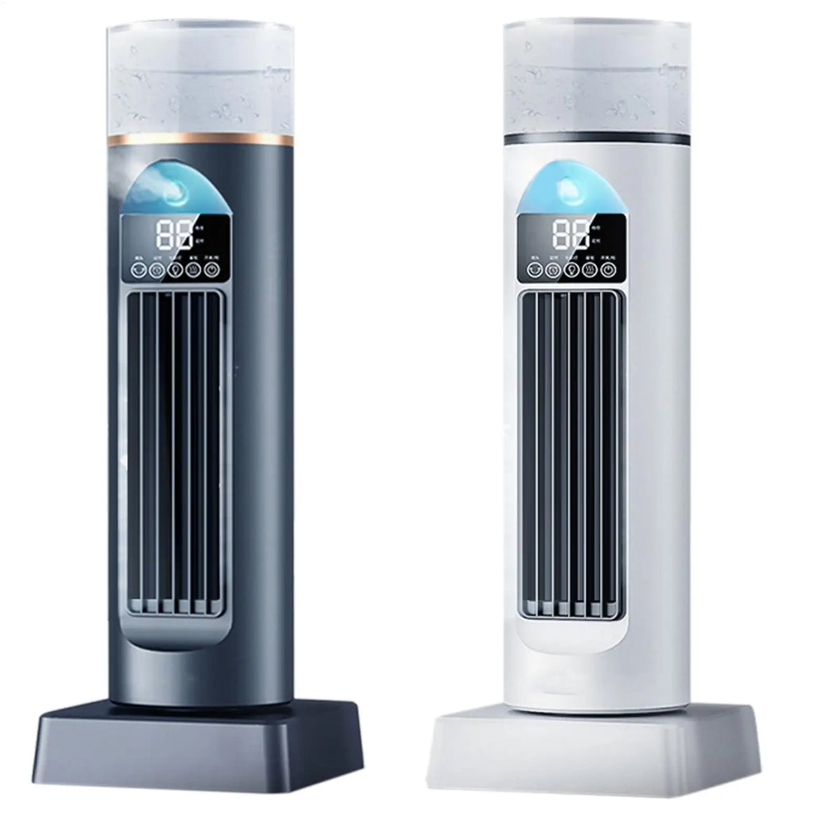 Portable Bladeless Fan with Humidifier | Quiet USB Space Cooler Bladeless Humidifier Fan Axl