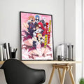 Anime High School DxD Unframed Canvas Wall Art Poster Canvas Wall Art Axl Black1 40X50cmFrameless