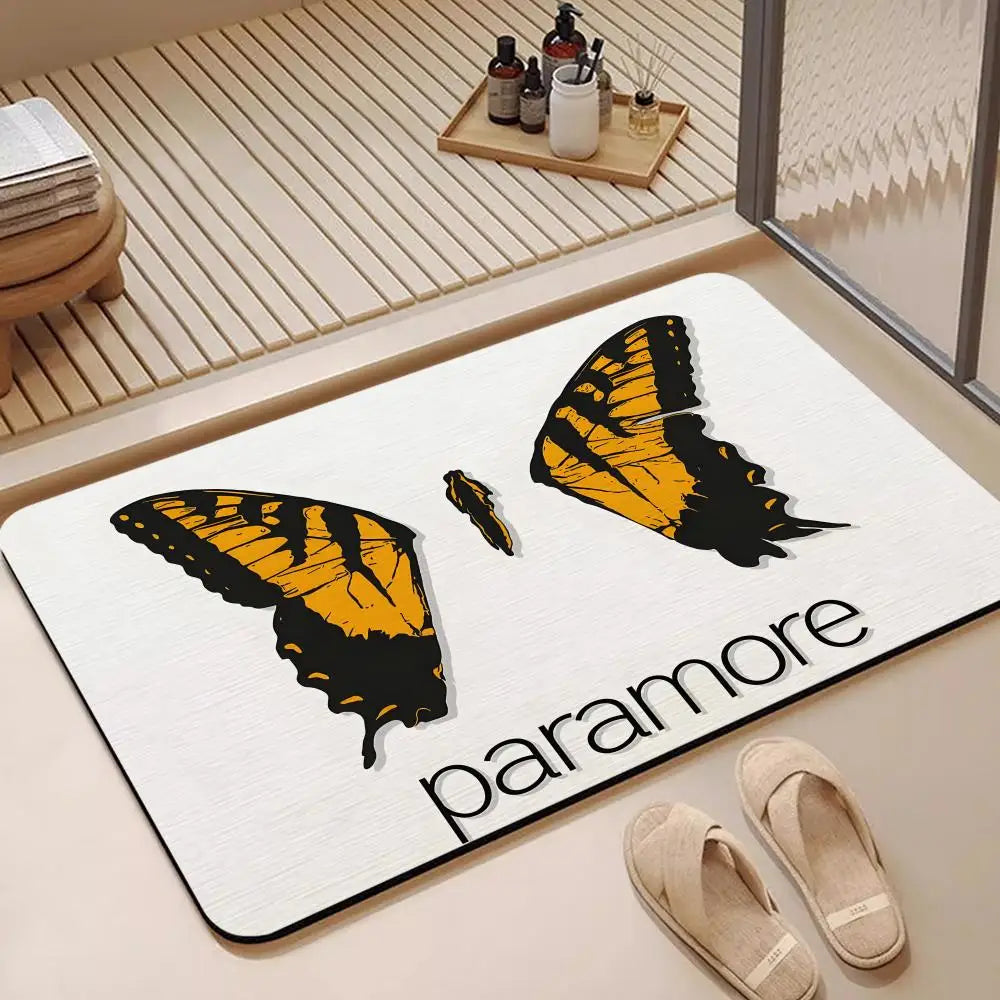 Diatomite Bath Mat – Quick-Dry, Anti-Slip Rock Band Design Bath Mat Axl