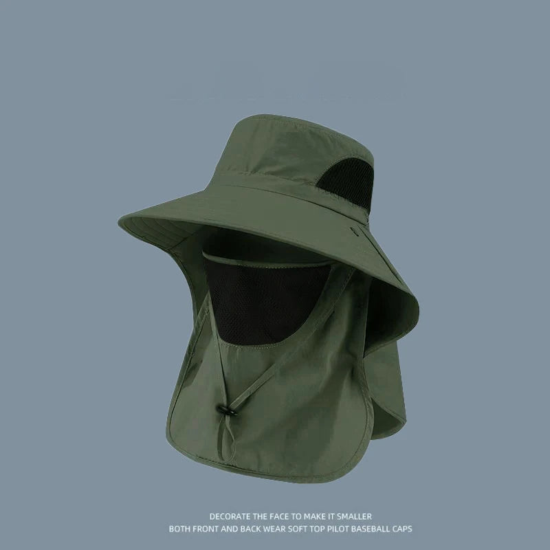Wide Brim Sun Hat – UV Protection Fishing & Hiking Cap Wide Brim Sun Hat Axl F