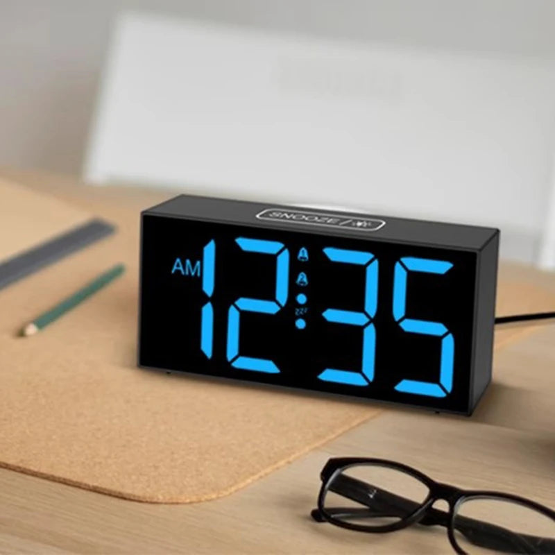 LED Digital Alarm Clock – Minimalist Bedside Desk Clock LED Alarm Clock Axl
