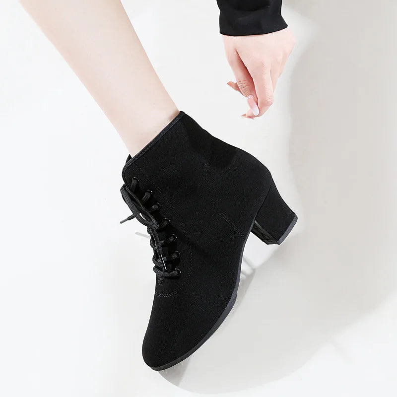 Women's Pointed Toe Ankle Boots – Lace-Up Square Heel Sizes 34–43 Women's Ankle Boots Axl