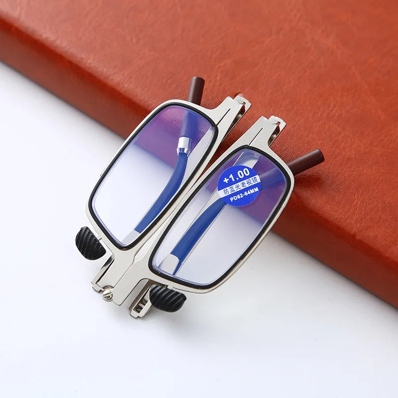 Folding Anti Blue Light Bifocal Reading Glasses – HD Portable Bifocal Reading Glasses Axl