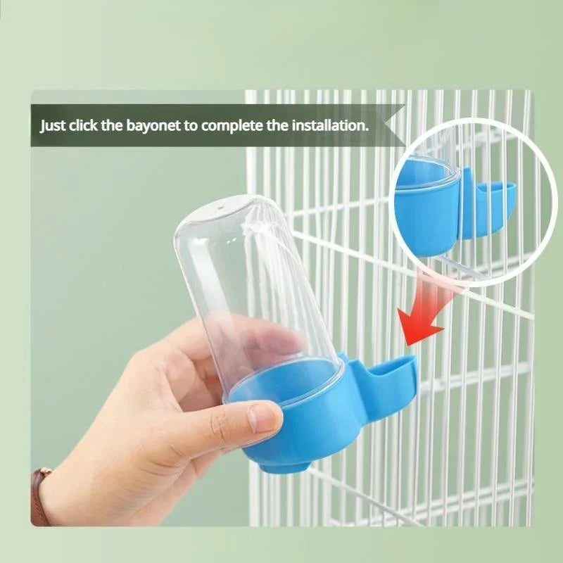 Hanging Bird Water Dispenser & Feeder | Parrot Cage Accessory Bird Cage Feeder Axl