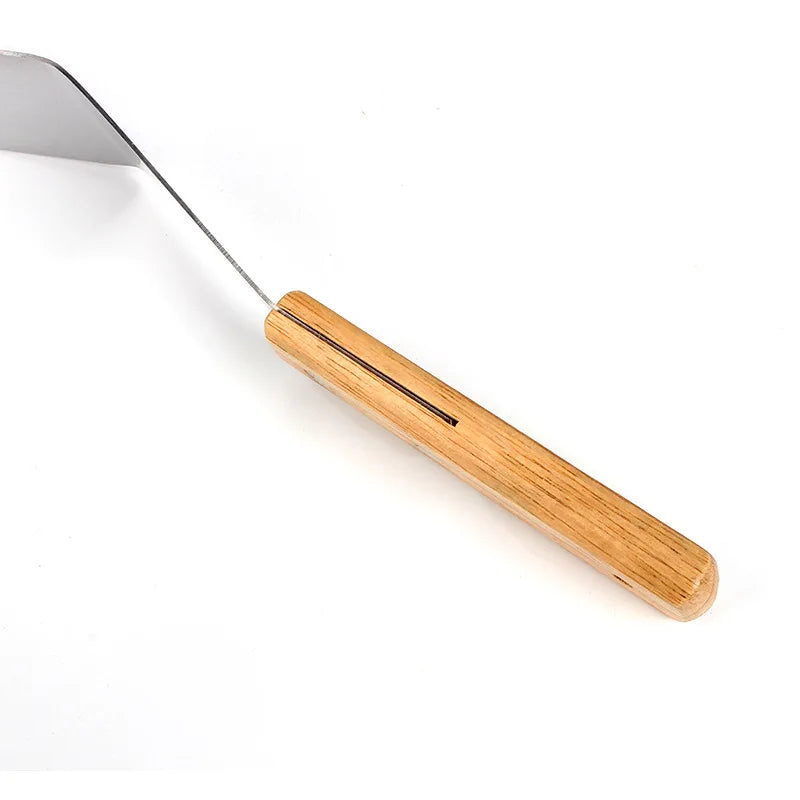 Wooden Handle Stainless Steel Grill Spatula & BBQ Turner Grill Spatula Axl