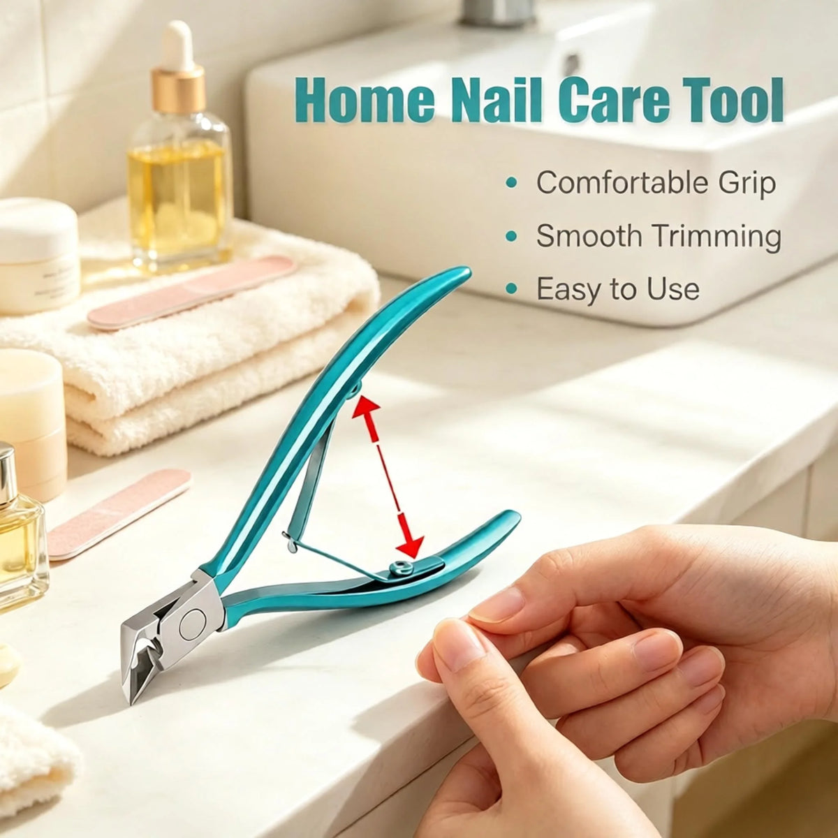 Professional Cuticle Nipper & Nail Clipper – Stainless Steel Cuticle Nipper Axl