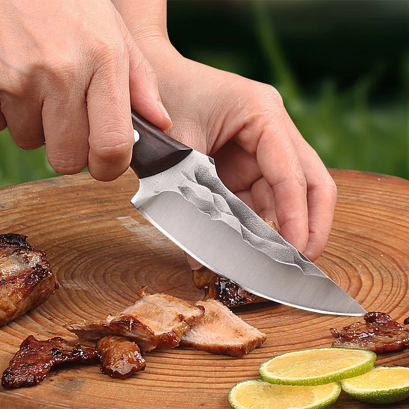InLeung Forged Stainless Steel Boning & Cleaver Knife 12" Cleaver Kitchen Knife Axl