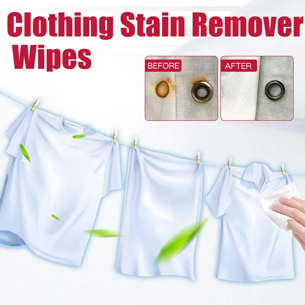 Portable Clothing Stain Removal Wipes – 20pc Emergency Cleaner Stain Removal Wipes Axl