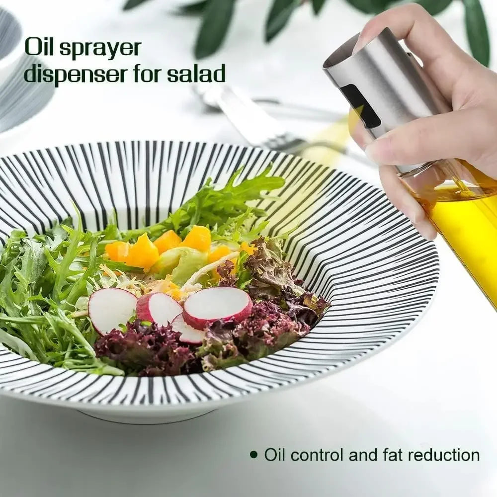 Glass Pressurized Oil Spray Bottle – Kitchen & BBQ Dispenser Oil Spray Dispenser Axl