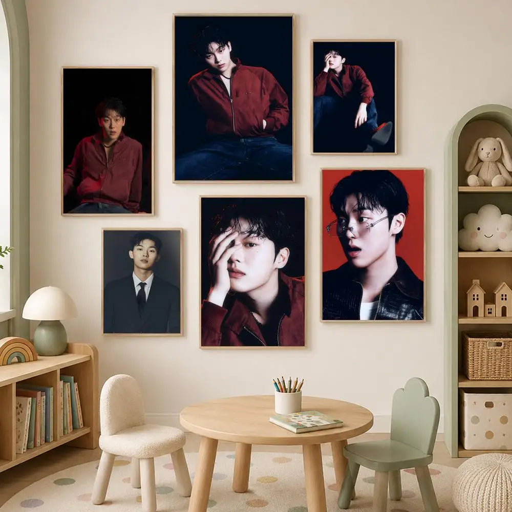 Choi Hyun-wook HD PVC Wall Poster – Self-Stick Waterproof Wall Art Poster Axl