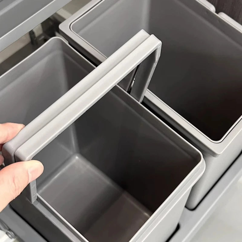 Large Capacity Kitchen Recycling Trash Can with Lid Kitchen Trash Can Axl