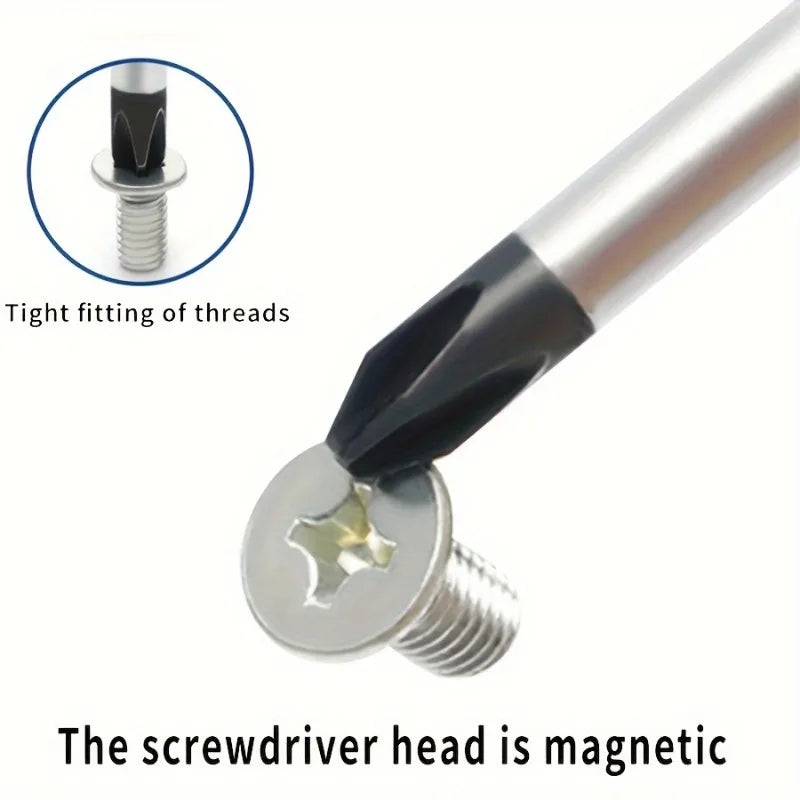Extra Long Magnetic Screwdriver Set – Flat & Phillips | 2-Piece Screwdriver Set Axl