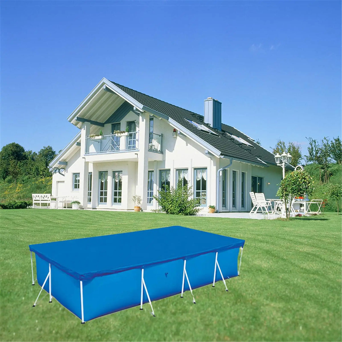 Waterproof Rectangular Pool Cover – Dustproof Winter Blanket Pool Cover Axl