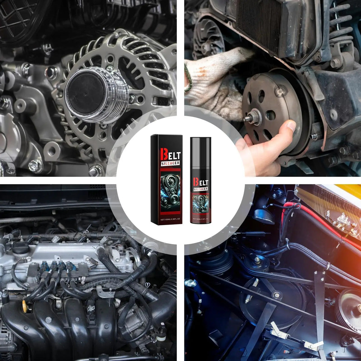 Car Belt Dressing Spray 100ml – Engine Belt Lubricant & Silencer Belt Lubricant Spray Axl