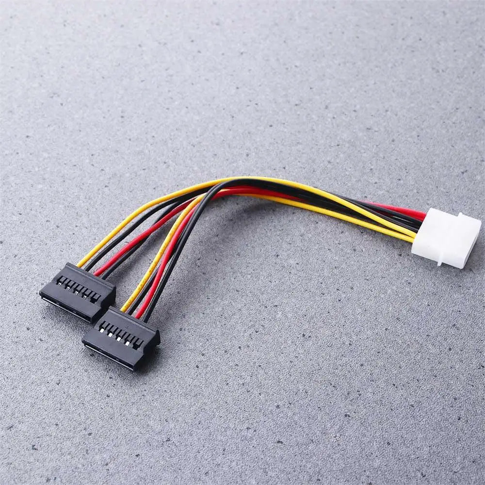 4-Pin Molex IDE to Dual SATA Power Adapter Cable – 20cm SATA Power Adapter Axl