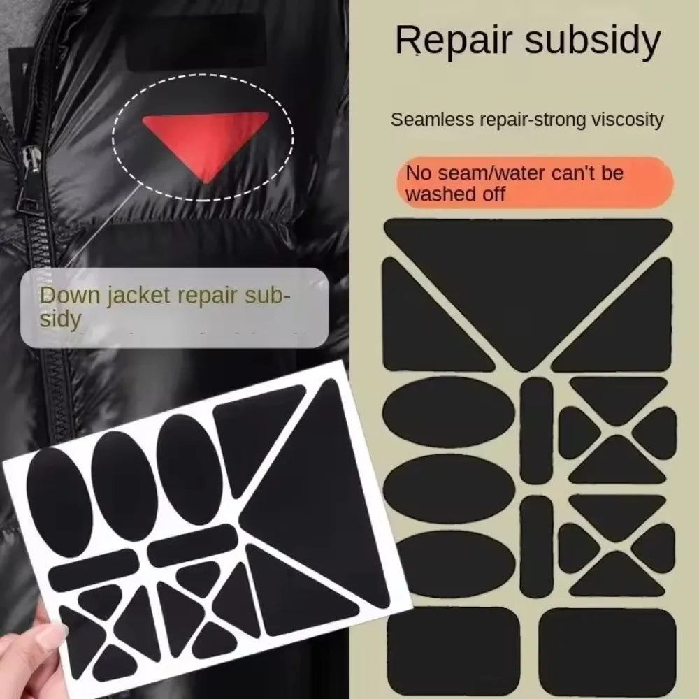 Self-Adhesive Waterproof Fabric Repair Patches – Jacket & Tent Kit Fabric Repair Patches Axl