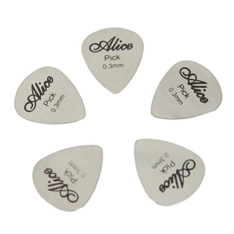 Metal Guitar Picks 0.3mm Stainless Steel – 5 or 10 Pack Guitar Picks Axl 5PCS