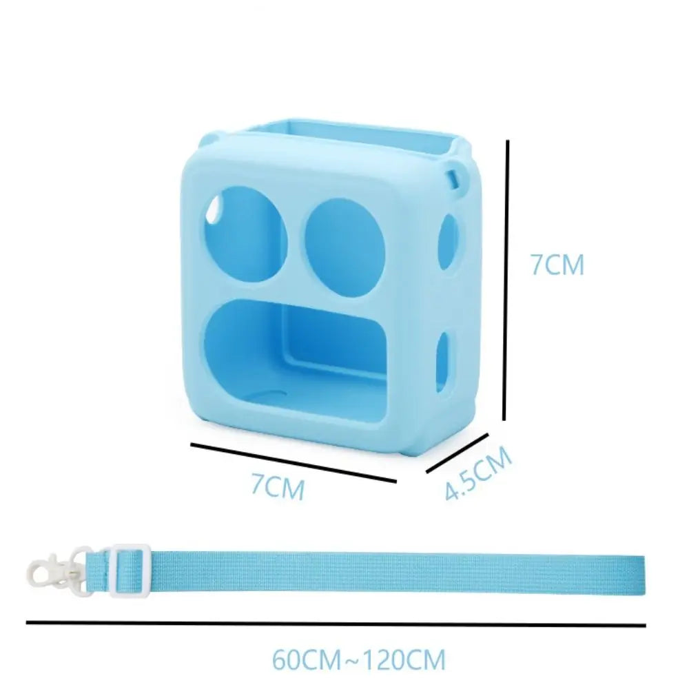 Silicone Case with Shoulder Strap for Yoto Mini 2024 Speaker Protective Case Axl