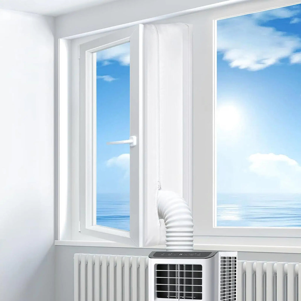 Portable AC Window Sealing Kit – Hot Air Guard & Vent Cover AC Window Seal Kit Axl