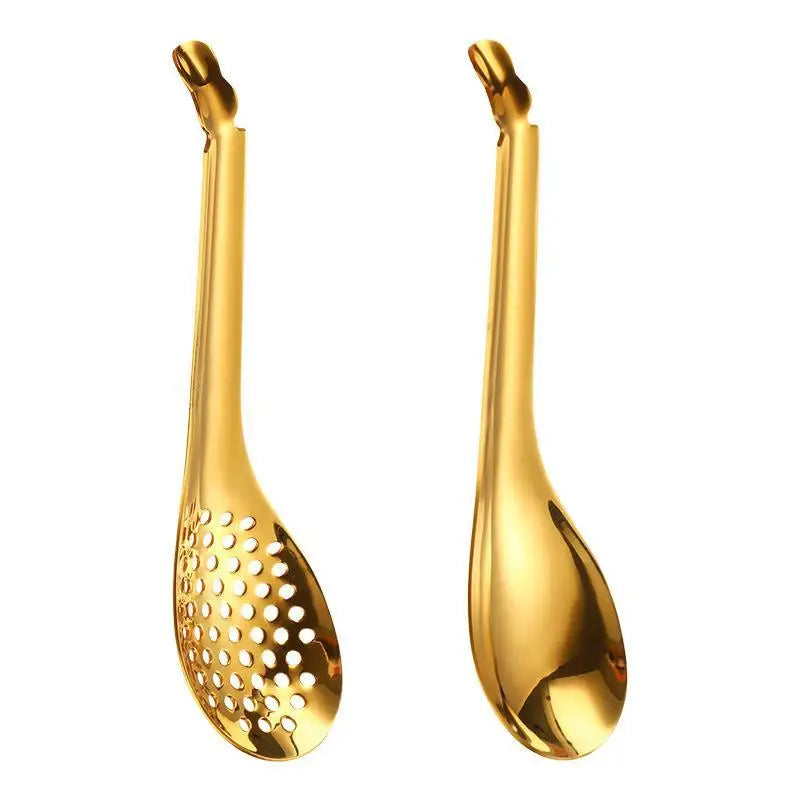 Stainless Steel Slotted Spoon – Caviar, Sauce & Filter Spoon Slotted Filter Spoon Axl