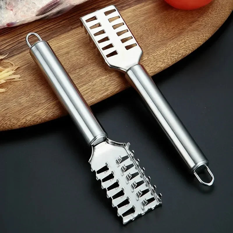 Stainless Steel Fish Scaler & Filleting Knife | Multi-Function Fish Scaler Tool Axl