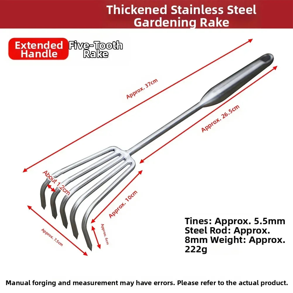 Stainless Steel Garden Rake – Ergonomic Cultivator & Weeder Garden Cultivator Rake Axl 5chi China Mainland