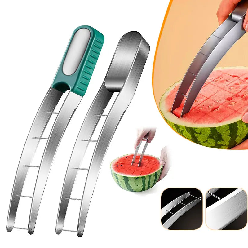 Stainless Steel Watermelon Cutter & Cube Slicer | Kitchen Tool Watermelon Cube Slicer Axl
