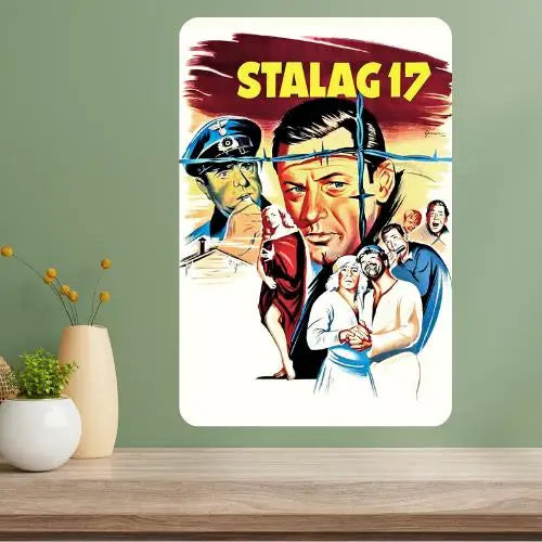 Stalag 17 Classic Movie Metal Poster Sign | Vintage Wall Decor Metal Wall Sign Axl aluminum sign aluminum 40x30cm