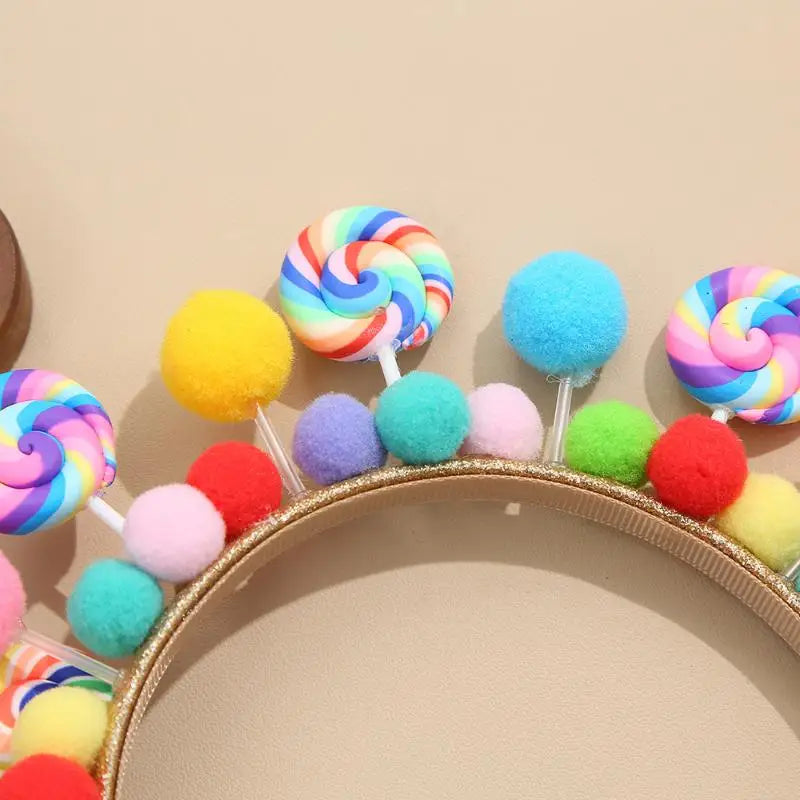 Cartoon Lollipop Hairband – Sweet Candy Princess Hair Accessory Fashion Hairband Axl