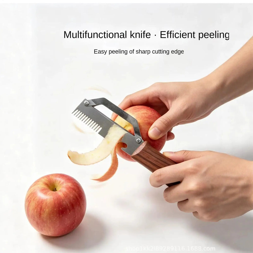 2-in-1 Serrated Vegetable Peeler & Shredder – Stainless Steel Vegetable Peeler Axl