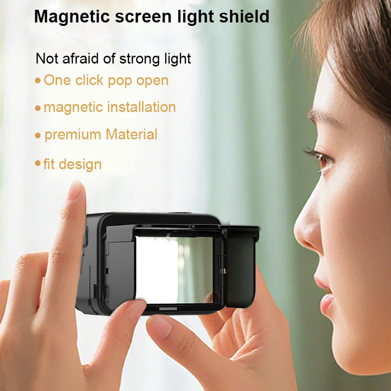 Sun Hood Sunshade Cover for Insta360 Ace Pro 2 | Magnetic ABS Camera Sun Hood Axl
