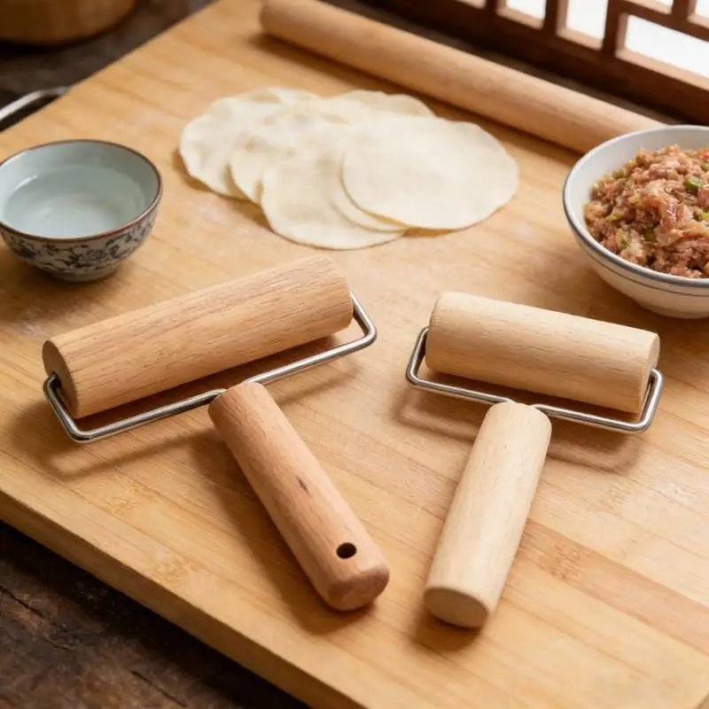 Wooden Rolling Pin – Double Head Dough Roller for Pizza & Pastry Wooden Rolling Pin Axl