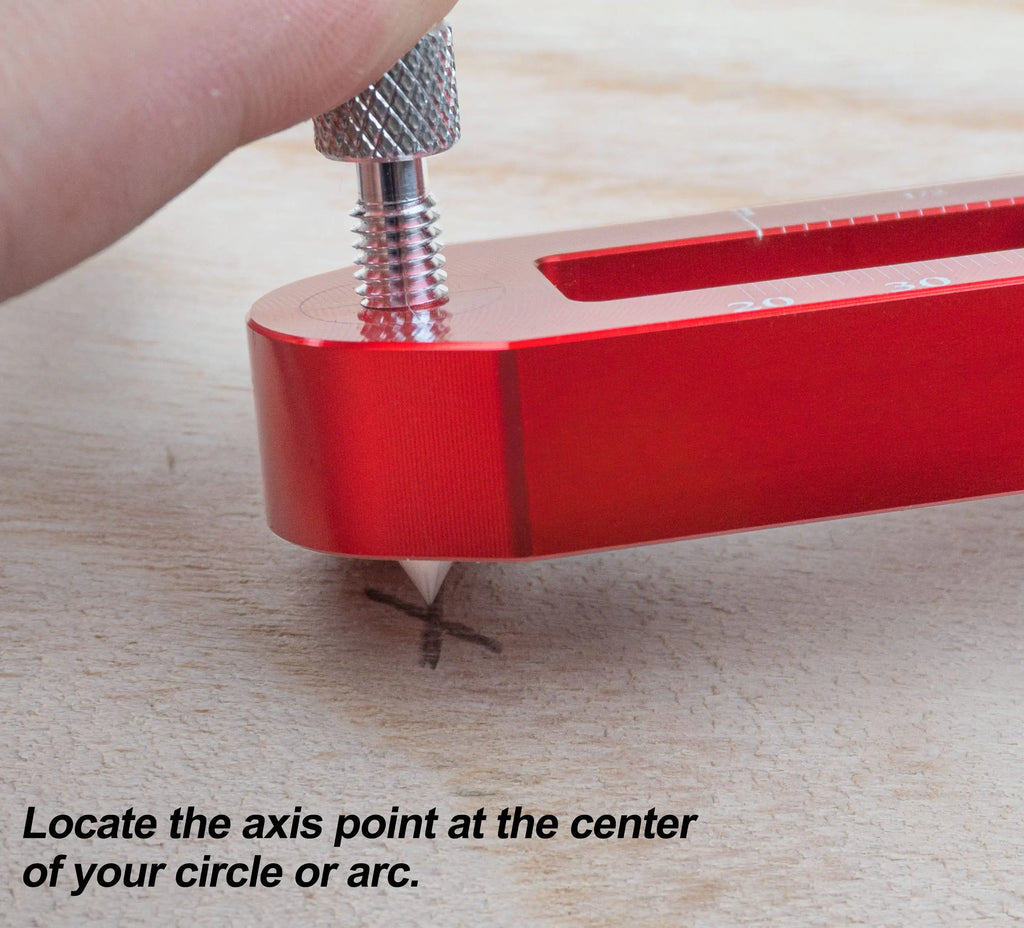 Adjustable Metal Circle Ruler – Multi-Angle Woodworking Tool Woodworking Measuring Ruler Axl